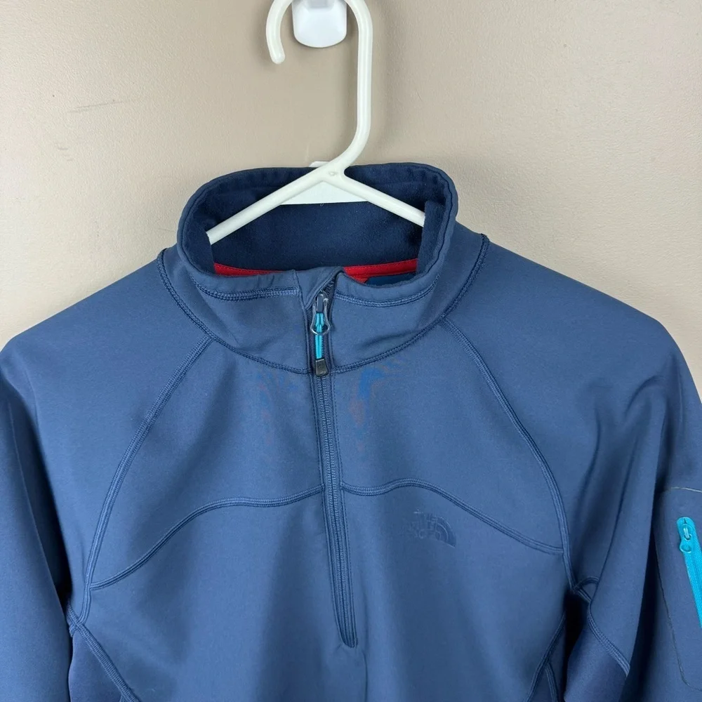 The North Face Men’s Small Navy Blue Half Zip Pullover Fleece Jacket